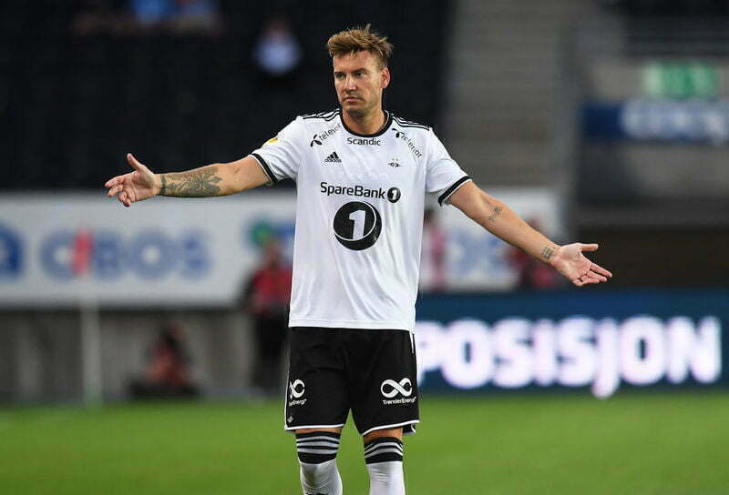 Rosenborg striker Nicklas Bendtner could be out of Celtic clash with thigh injury
