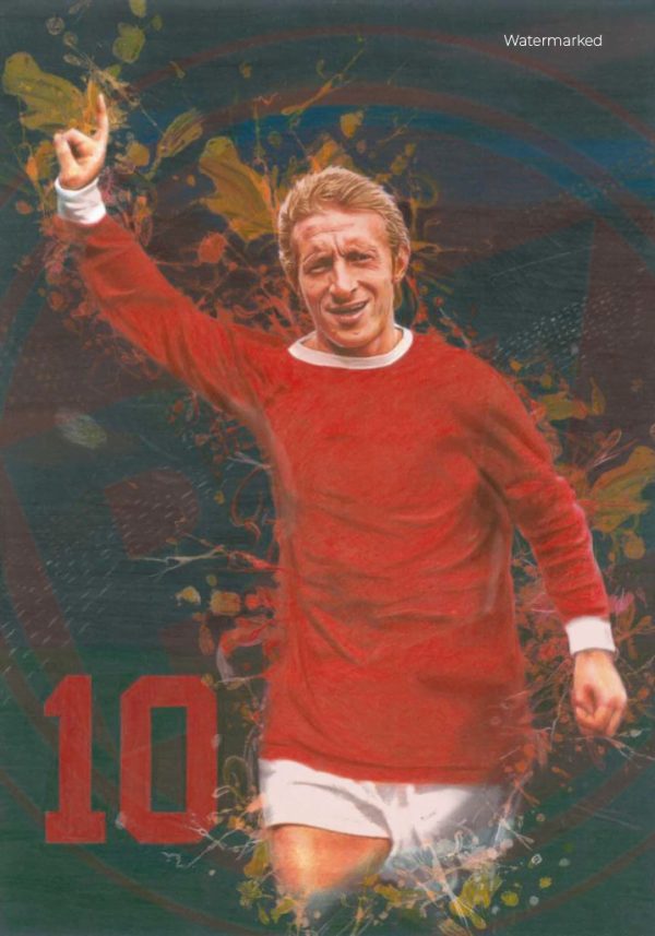 Manchester United Legend Denis Law Football Memorabilia Canvas